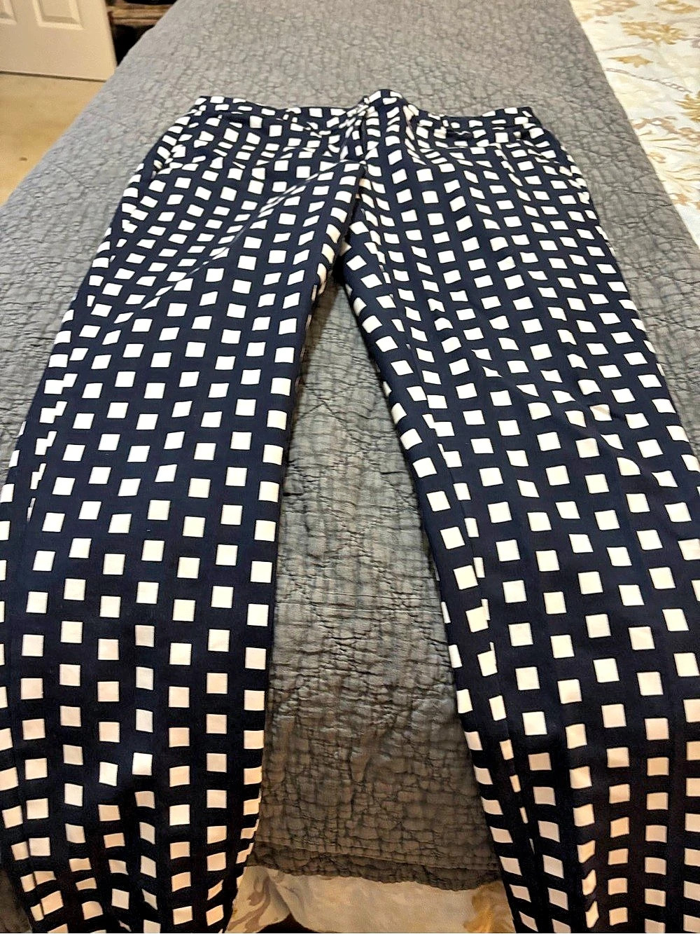 Michael Kors Geometric Trousers in Black & White Size 8